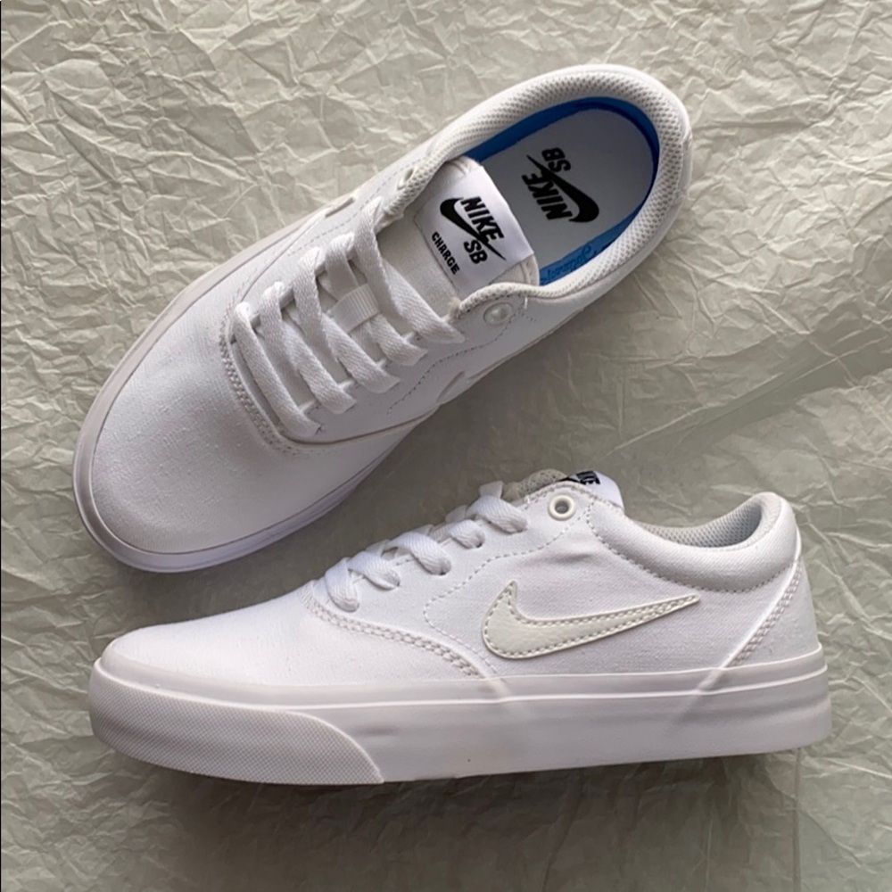 NWT Nike SB charge triple white - Picture 7 of 10